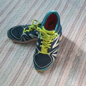 New Balance Teal and Neon Yellow Sneakers